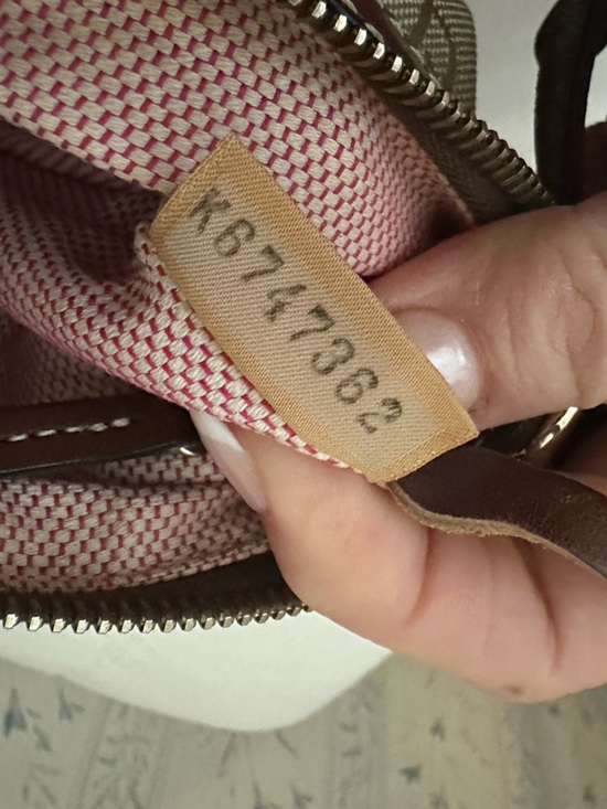 Dooney & Bourke Brown Monogram Crossbody with Leather Trim